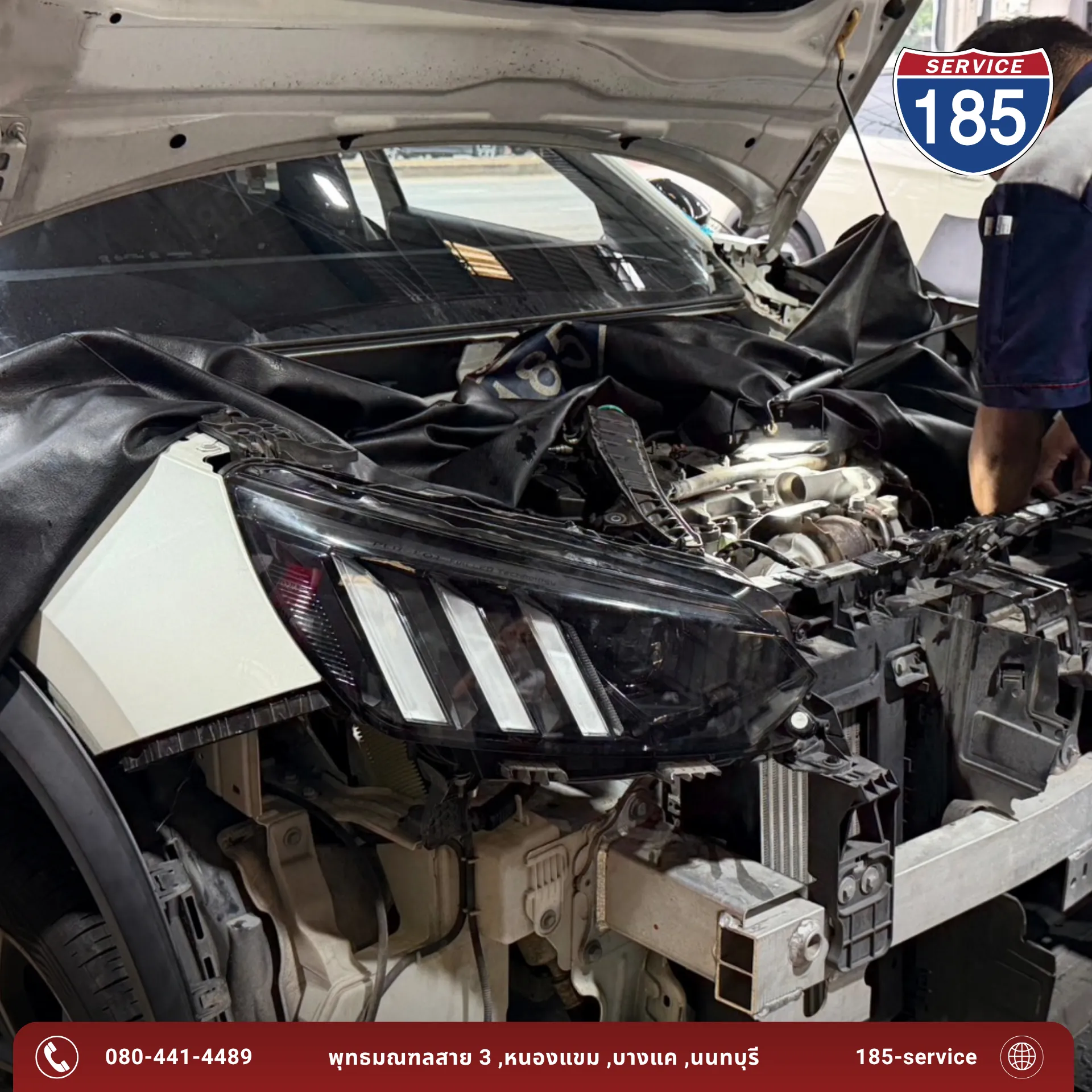 Peugeot 2008 แอร์ไม่เย็นลมร้อนออกเต็มคัน คอมน็อคพร้อมตู้รั่ว ยกระบบแอร์ใหม่จบๆ ภาพที่ 1
